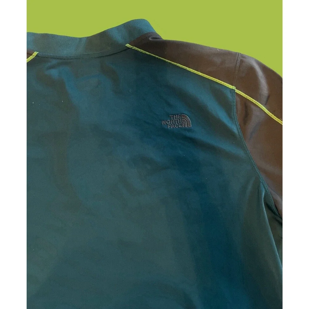 THE NORTH FACE Mountain Athletics Men's Large Track Jacket, Full Zip, Green/Blue